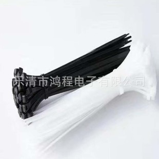 Industrial Grade Cable Tie Strip 9.0 Wide Black/White Plastic Durable Anti-Backlash Buckle Cable Tie Nylon Cable Tie