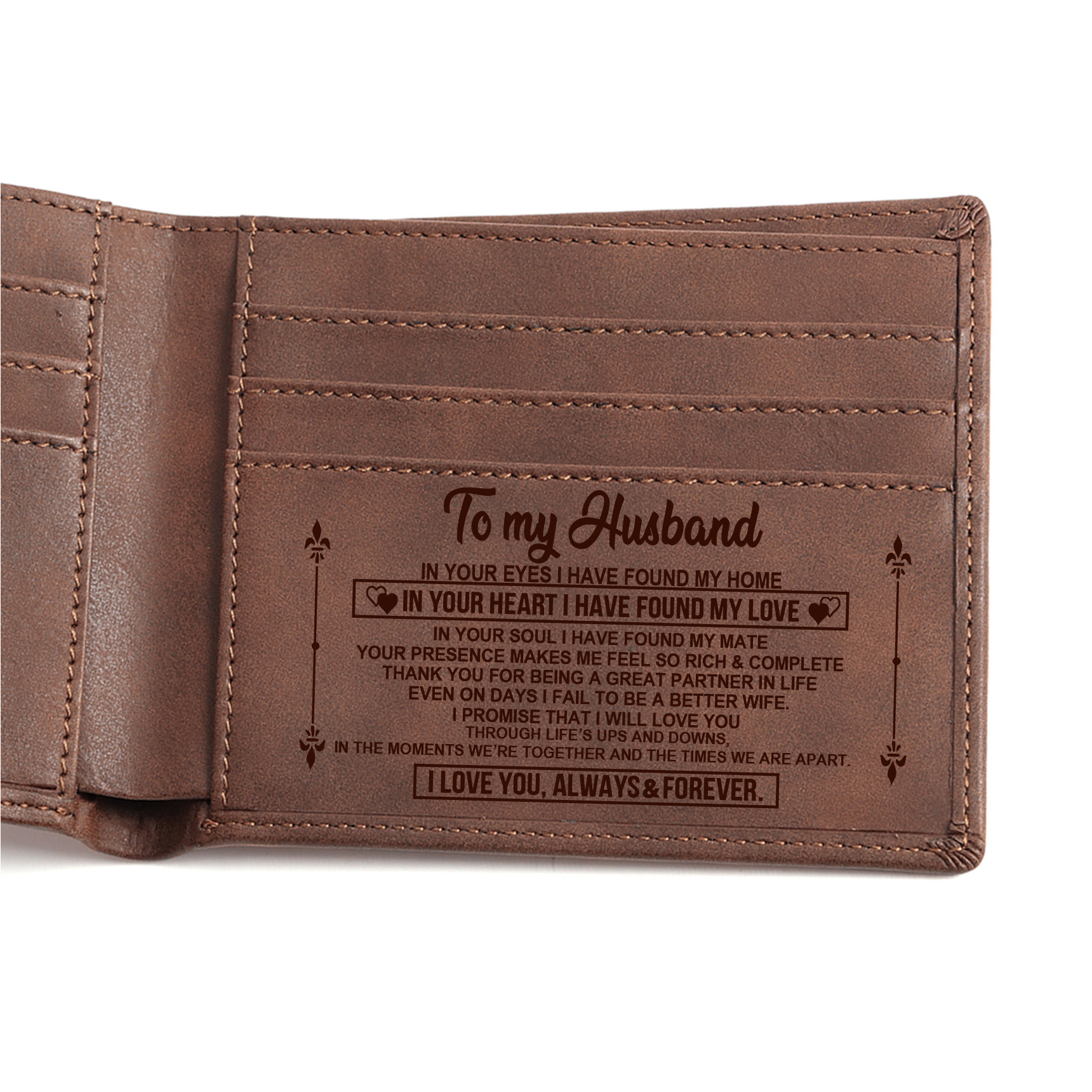 VP café para hombres, cartera de cuero PU, comercio exterior, grabado láser, cartera de grabación negra, regalos de Navidad.