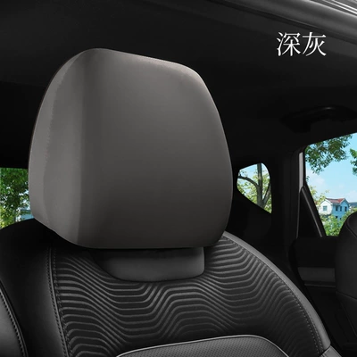 elastic protective cover five-seat – Sürətlər qutusu və əl tormozu başlıqları - gray-headrest-cover-front-row-1