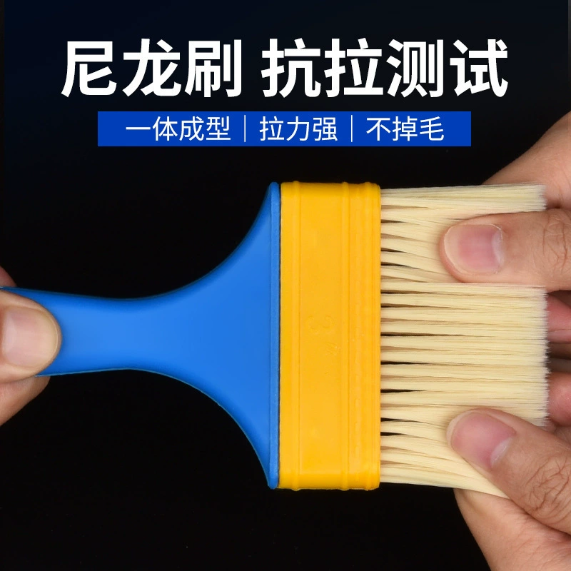 Nylon brush, paint, hygienic glue