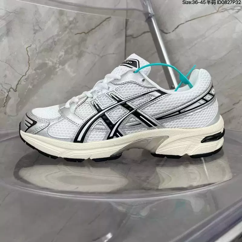Кроссовки для бега низкие Putian Shoe Arthur Gel-1130 ретро светло-серые повседневные, противоскользящие, износостойкие, дышащие