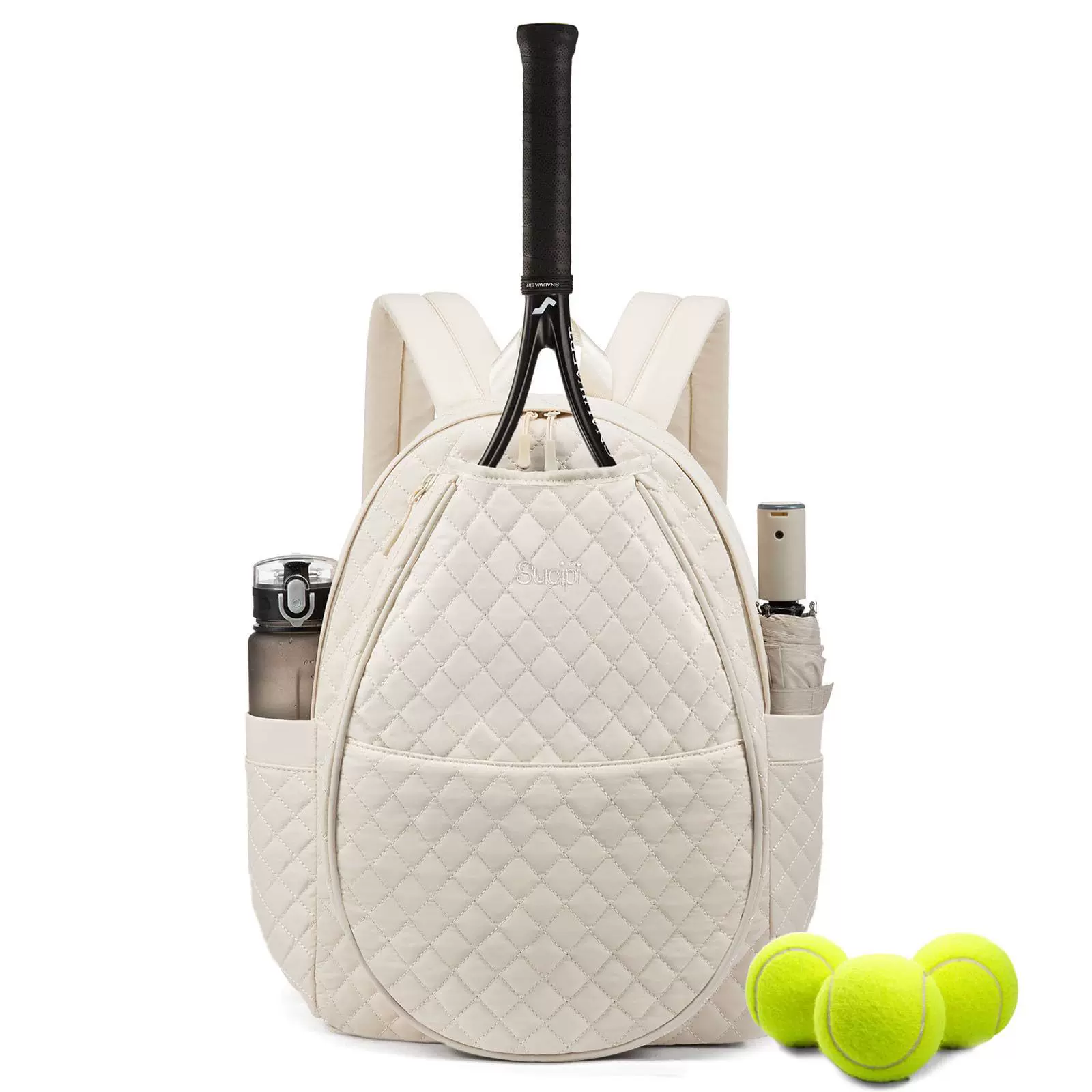 亚马逊匹克球拍包男女大容量新款女式网球包绗缝网球拍包背包