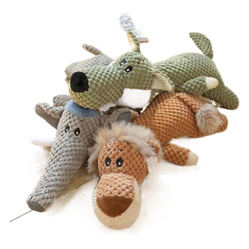 Juguetes para mascotas perros grandes, medianos y pequeños huesos de gato resistentes a las lágrimas sonido resistente a las mordeduras BB call molar cuerda de algodón aliviar juguetes de peluche congestionado