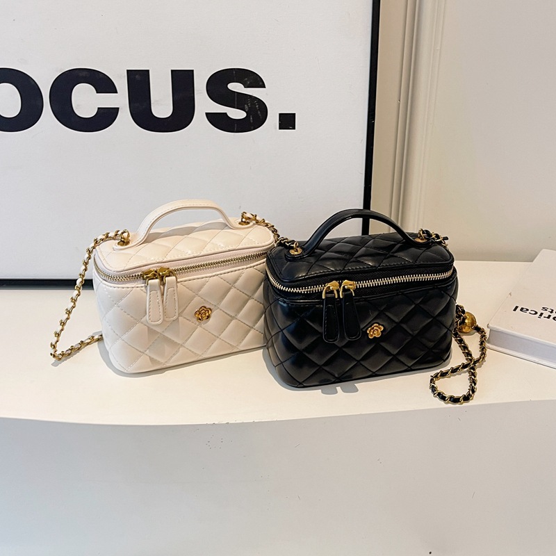Kleine vierkante doos camelia diamant raster ketting doos, kleine tas enkele schouder crossbody tas, dames handtas_voghion.com
