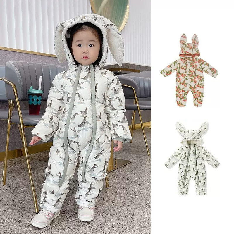 2025秋冬新品婴幼童连体羽绒服儿童外穿连体衣宝宝加厚爬服