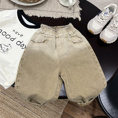 子供ジーンズ、男の子パンツ、春秋男の子秋ベビーカジュアルパンツ、秋子供グラデーションカラーパンツ