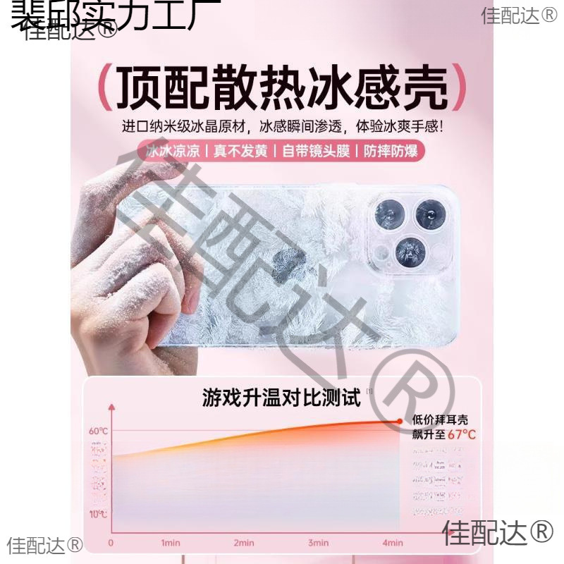 Suitable for Apple Mobile Phone Case New Transparent Protective Cover Lens