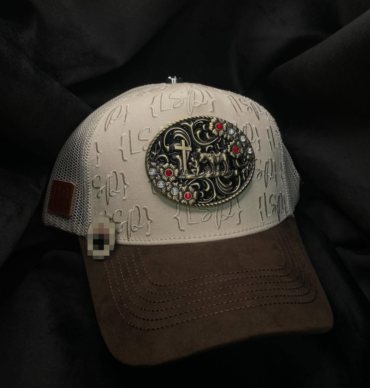Nuevo Meike Duo Dandy bordado ajustable gorra de boca de pato borde curvo gorra de béisbol con diamantes barba tío