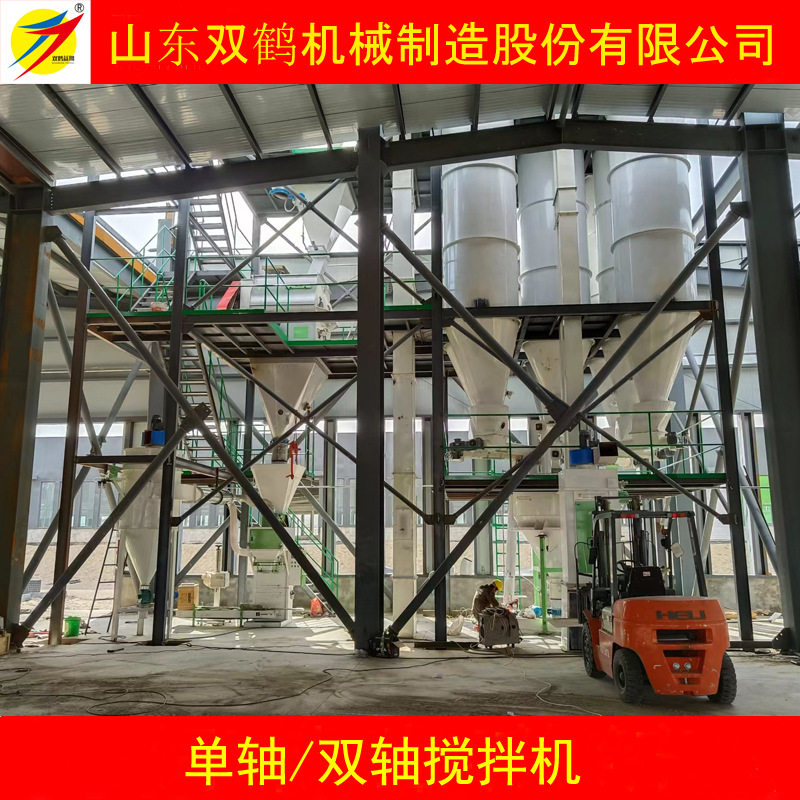 全自动上料饲料预混料生产线材，可验收的不锈钢质预混料生产设备