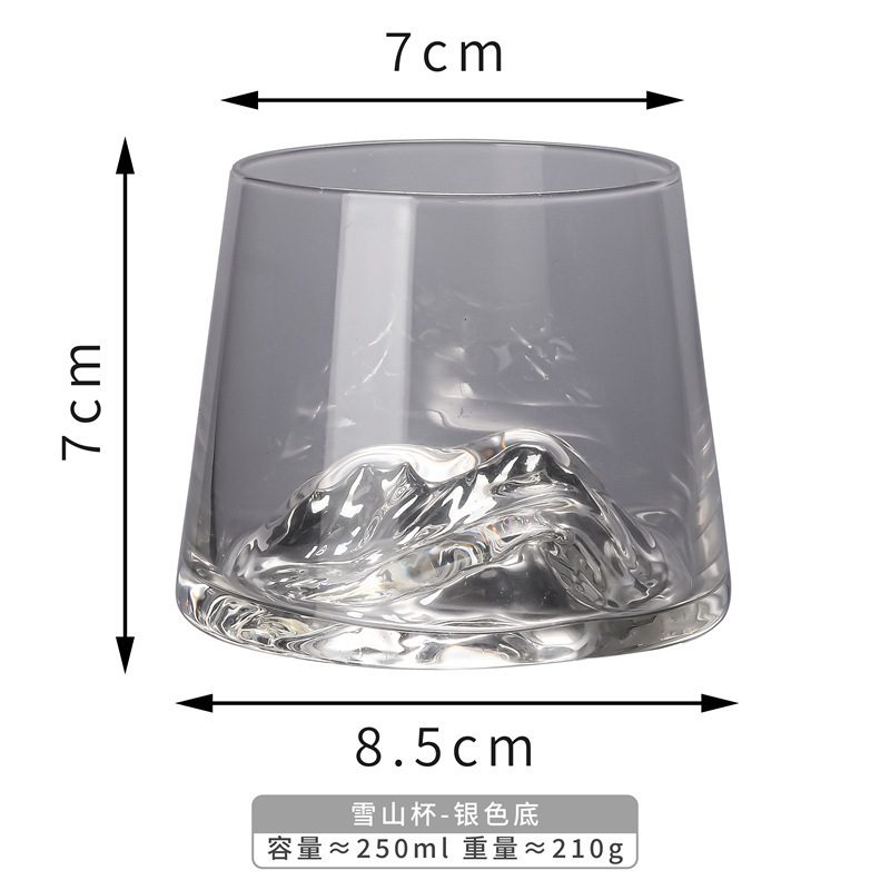 Taza de Fuji, taza de agua, taza de agua, taza de vino, taza de whisky, taza de vino extranjero