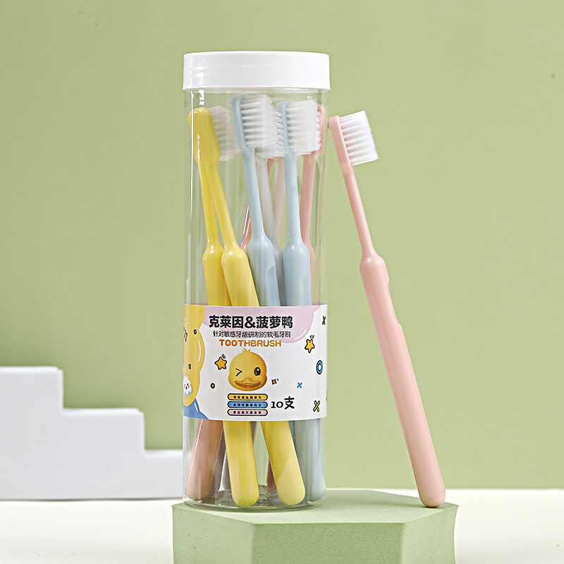 Cepillo de dientes de pelo suave, cepillo de dientes de pelo suave de pelo nanométrico, cepillo de dientes desechable para mujeres y hombres.