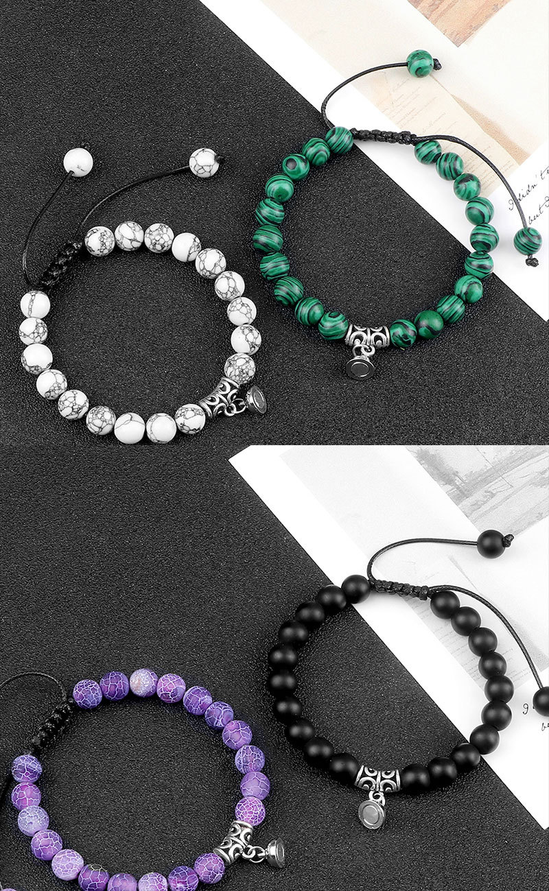 Handgefertigtes Perlenarmband Partner Set Mit Magnetverschluss_voghion.com