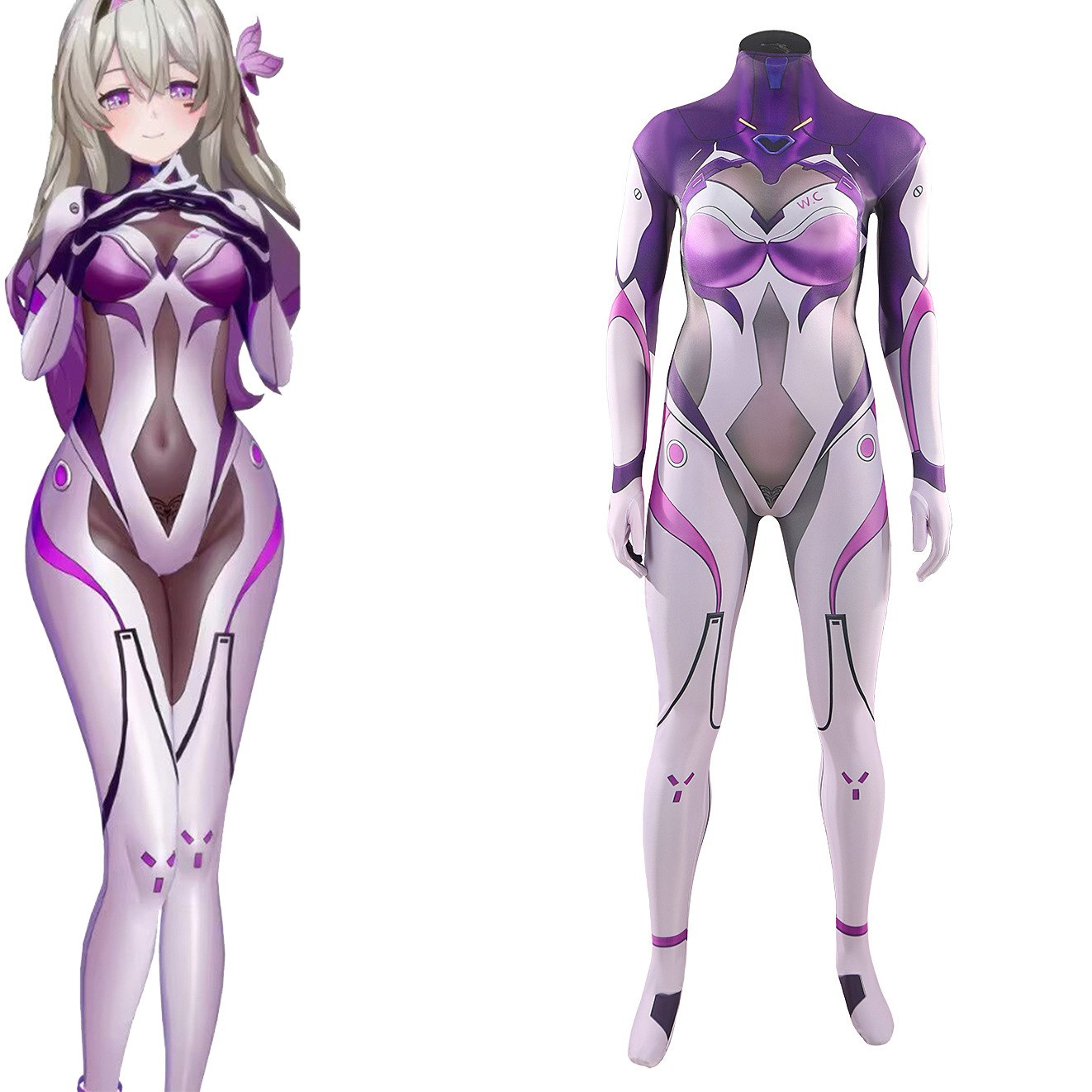 崩坏星穹铁道 流萤黑化战斗服万圣节游戏Firefly Dark cosplay