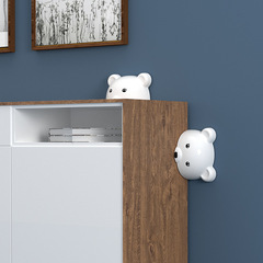 Cartoon Bear Anti-Tip Furniture Connector Drawer Cabinet Shoe Cabinet Furniture Fixing Device No Drilling