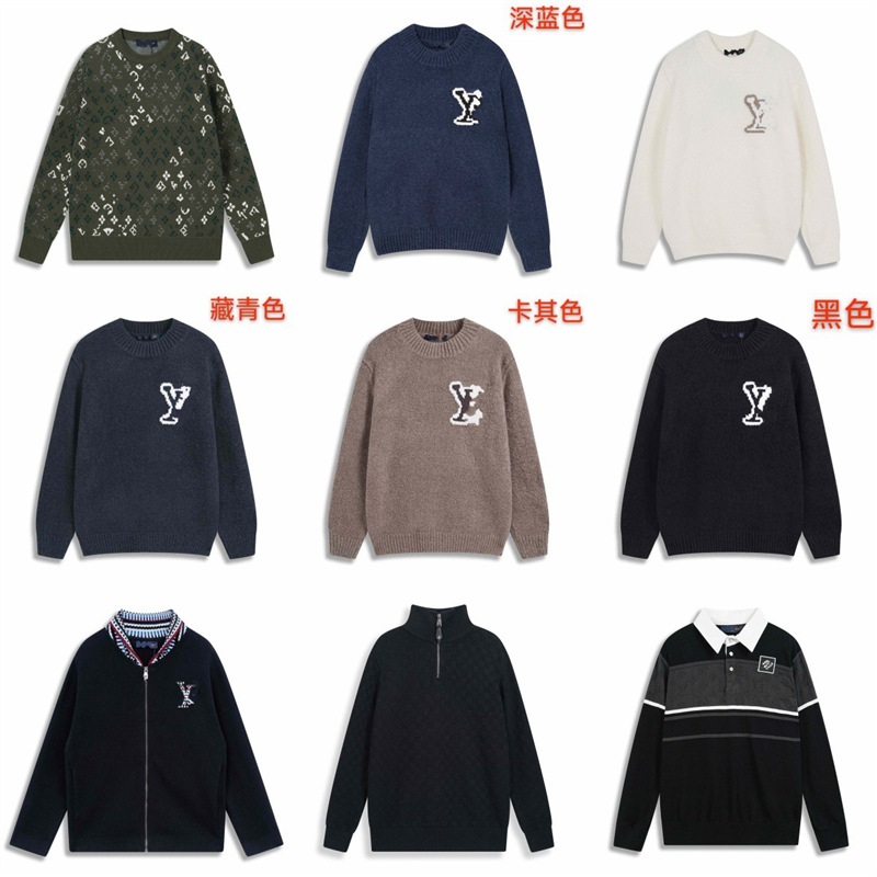 (高品）跨境.正确版迪家.驴家.G家.25新款提花针织毛衣
