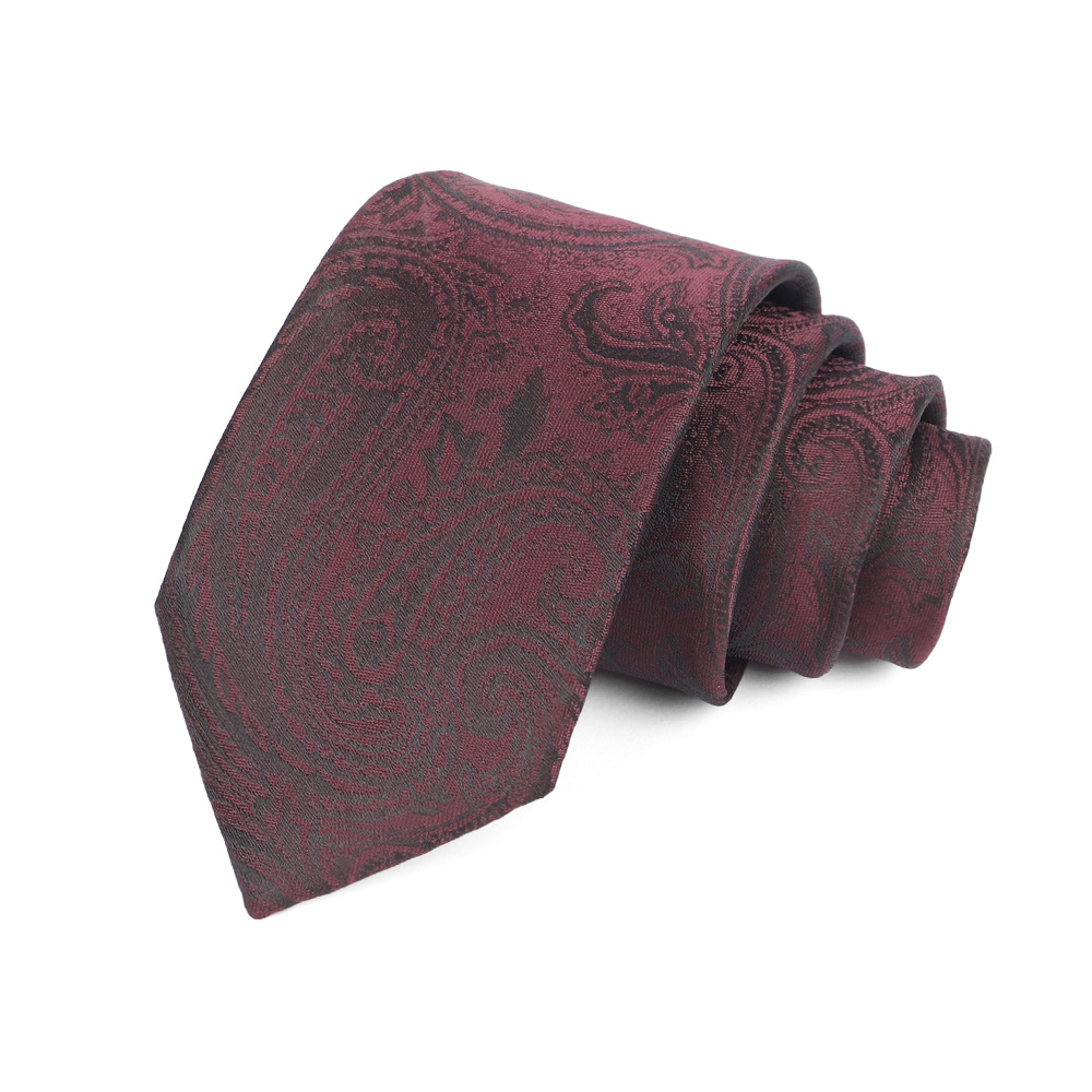 Corbata de hombre 8cm para hombre, bordado jacquard de alta calidad para hombre, corbata de negocios, corbata de seda de poliéster, fábrica al por mayor