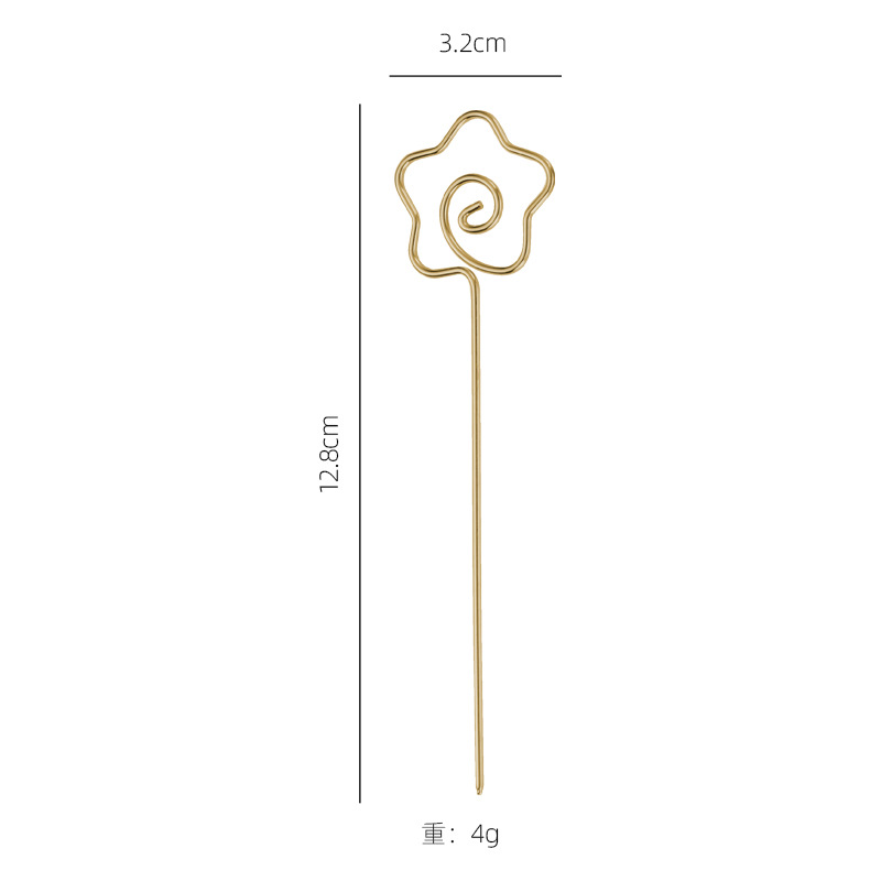 Creativo 304 de acero inoxidable aguja de fruta cóctel palillo de dientes en stock postre decorativo plato de fruta palo de fruta