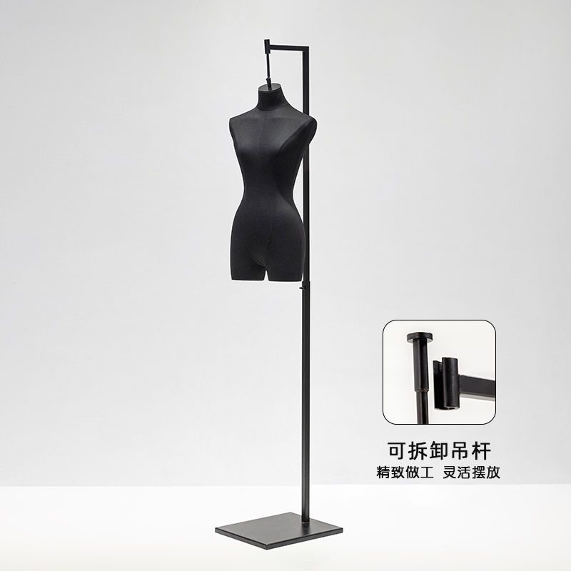 tienda de ropa de alta calidad ventana colgar modelo accesorios de mujer busto maniquí modelo de cuerpo completo