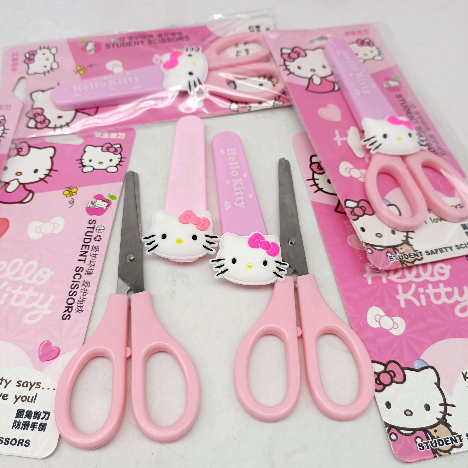 Nuevas tijeras de Kitty estudiantes como dibujos animados tijeras hechas a mano creativas tijeras de corte de alto valor al por mayor