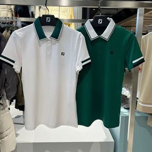 Summer New Golf Women's Short-Sleeved Lapel Quick-Drying Slim Versatile Fashionable Outdoor Leisure Dribbling Suit White