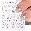 Nail stickers, adhesive fake nails solar-powered for nails, suitable for import, new collection, wholesale
