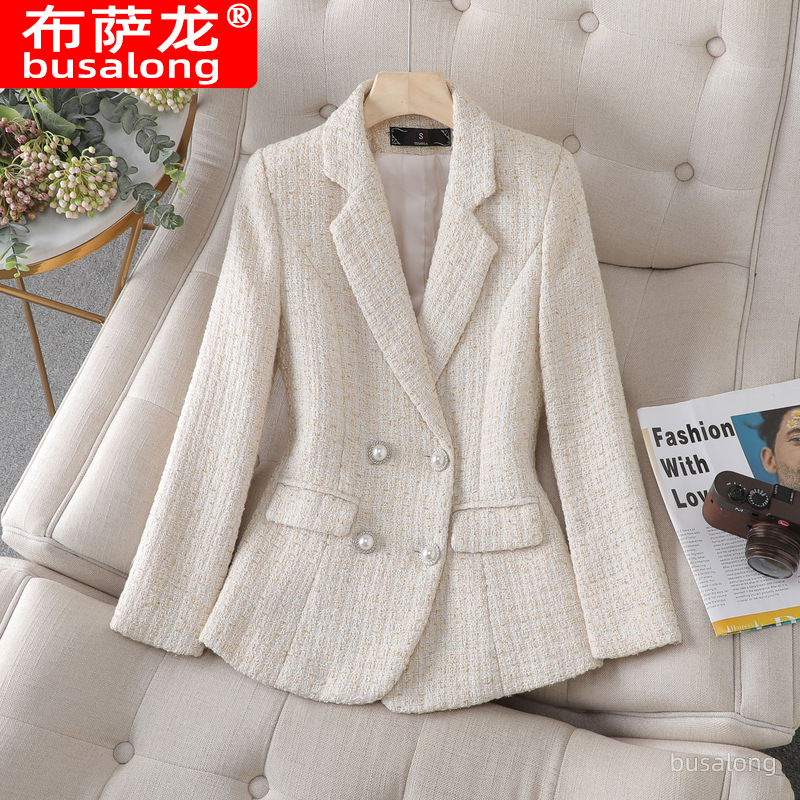 New Busalong Women's Long-Sleeved Professional Blazer, Formal Wear, Workwear 8227