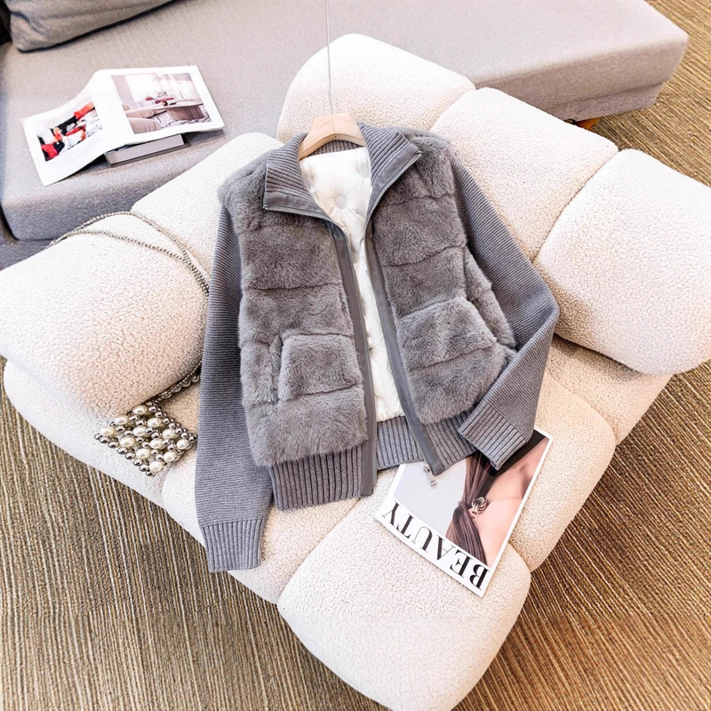 Mink Coat Short down Jacket for Women Winter 2025 New Style White Duck down Brand Sweater Versatile Cold-Proof Ultra-Long Sleeves