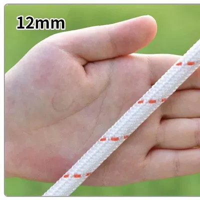 Rope Binding Rope Thickened Nylon Rope Drawstring Truck Binding Wear-Resistant Braided Soft Rope Cattle and Sheep Rope Water Well Rope (Trailer rope/net/strap) - 10m-12mm-thick