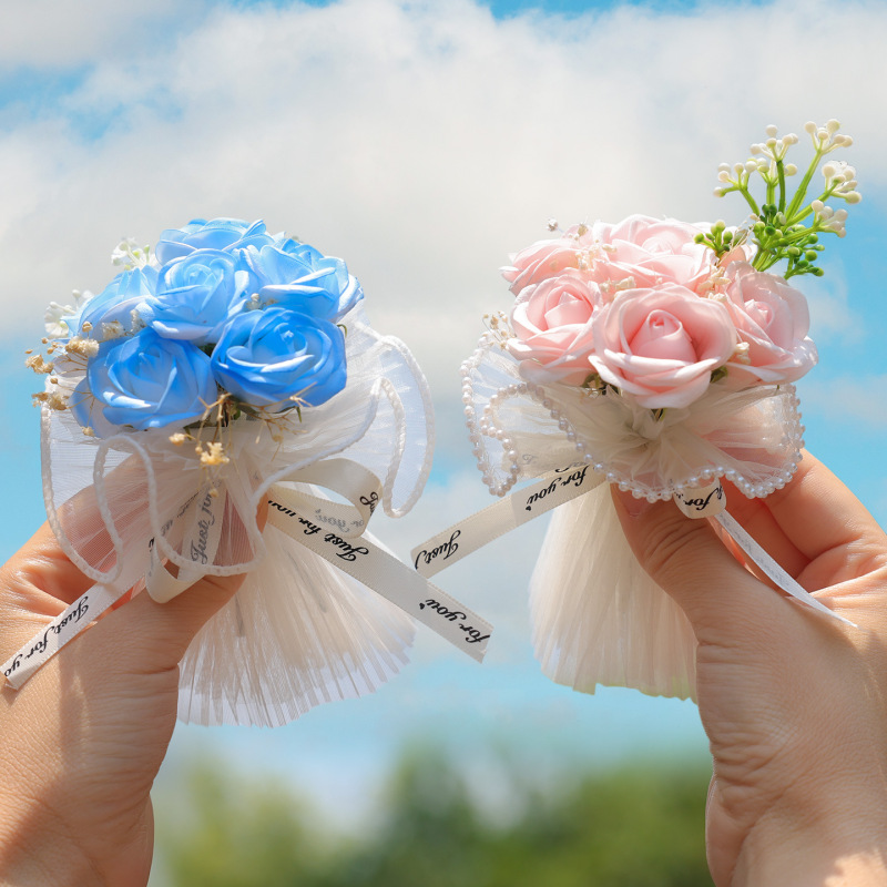 车载迷你出风口小花束口袋小花束玫瑰花永生花香皂花|undefined