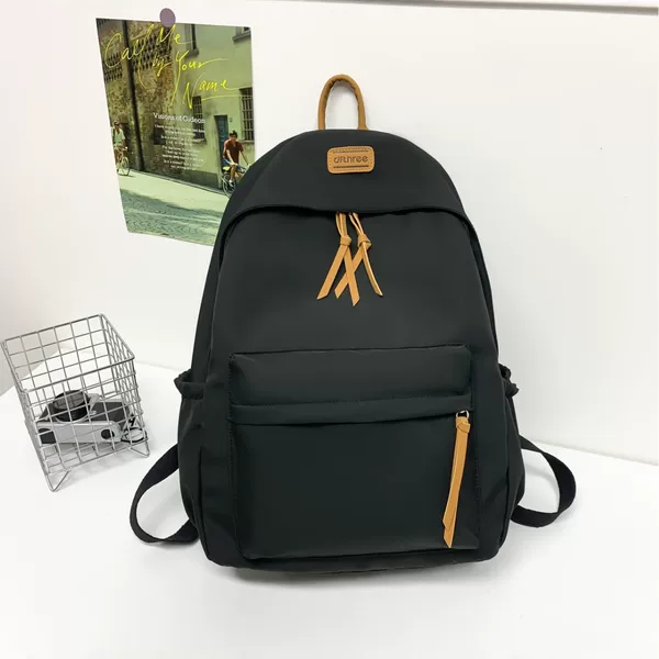 Foreign Trade Solid Color Backpack for Outdoor Travel, Lightweight Sports Travel Backpack, Southeast Asian High School Student School Bag for Men