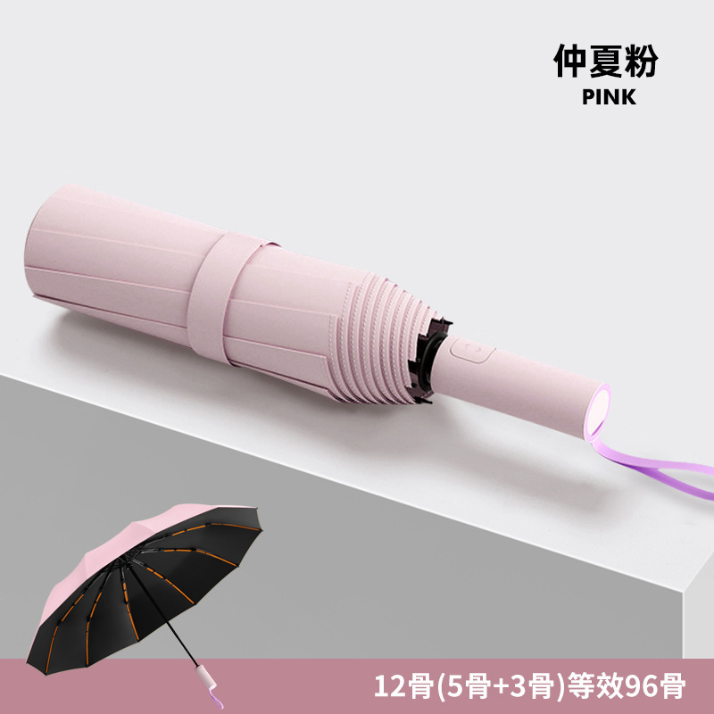 自动雨伞24骨大伞晴雨两用女遮阳伞学生加厚加大折叠伞防晒太阳伞|undefined