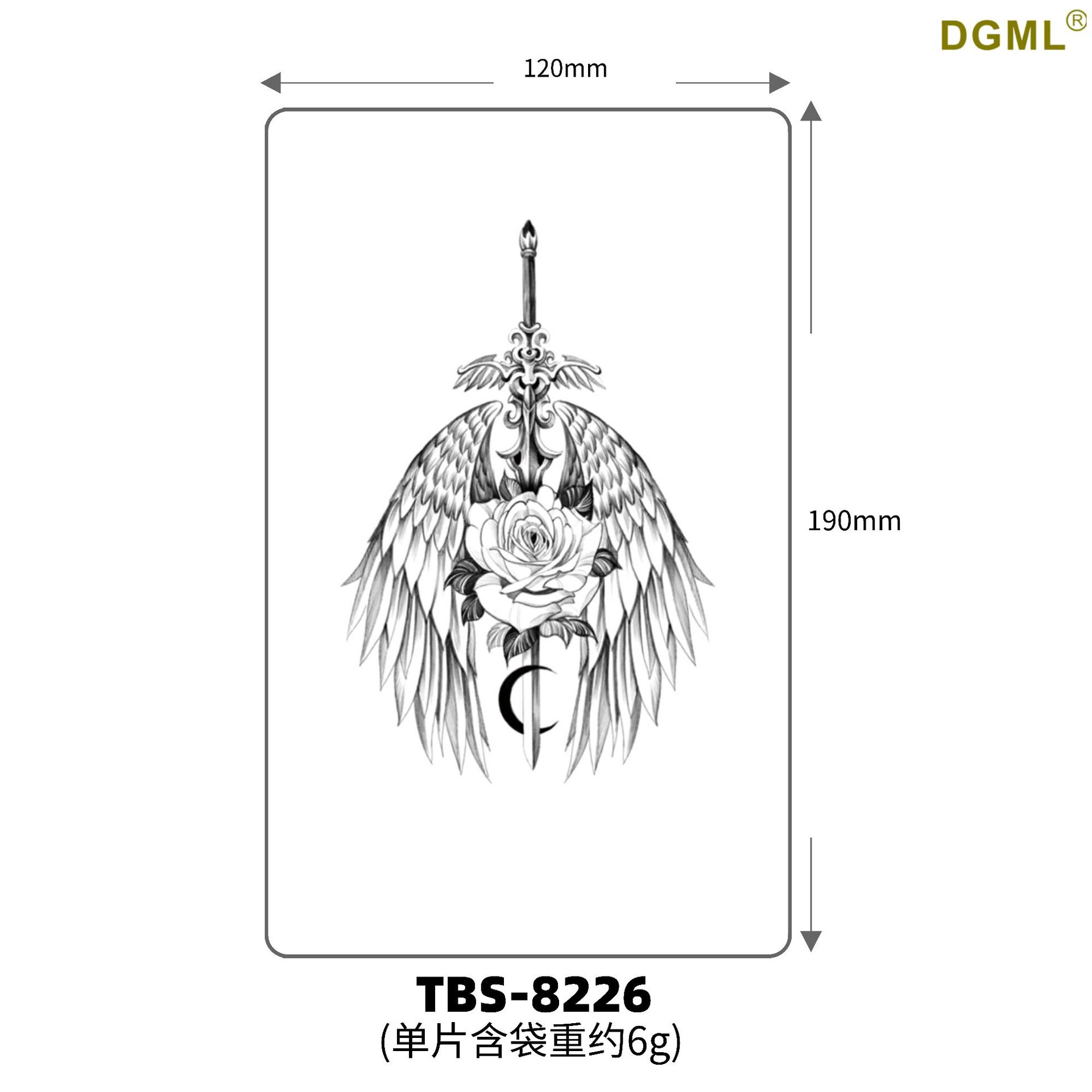 Pegatinas de tattoo se pueden fijar letras flor brazo tatuaje dibujos animados transfronterizo tatuaje pegatinas europeo y americano bronceado completo Volver al por mayor tatuaje