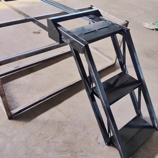 Truck Rear Pull-Out Ladder, Hidden Staircase, Pull-Out Boarding Ladder, High Load-Bearing Folding Hidden Ladder