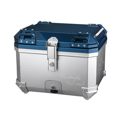 Vehicle Scooter Suitcase — Motorcycle trunk - mt45-star-blue-silver-39-backrest-lining