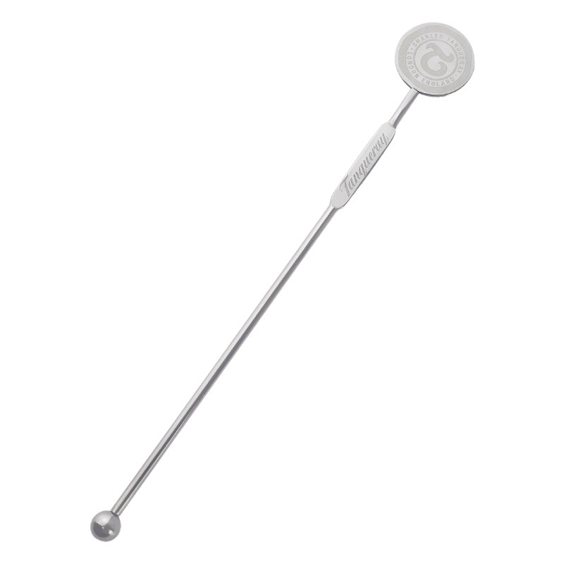 Agitador de cócteles creativo de fábrica, palo para remover té con leche, agitador de café de acero inoxidable, alto valor estético, cuchara agitadora chapada en oro.