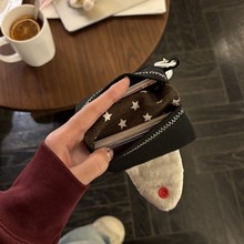 新款可爱饭团子卡包零钱包钱卡一体帆布便携小包包收纳包证件包女
