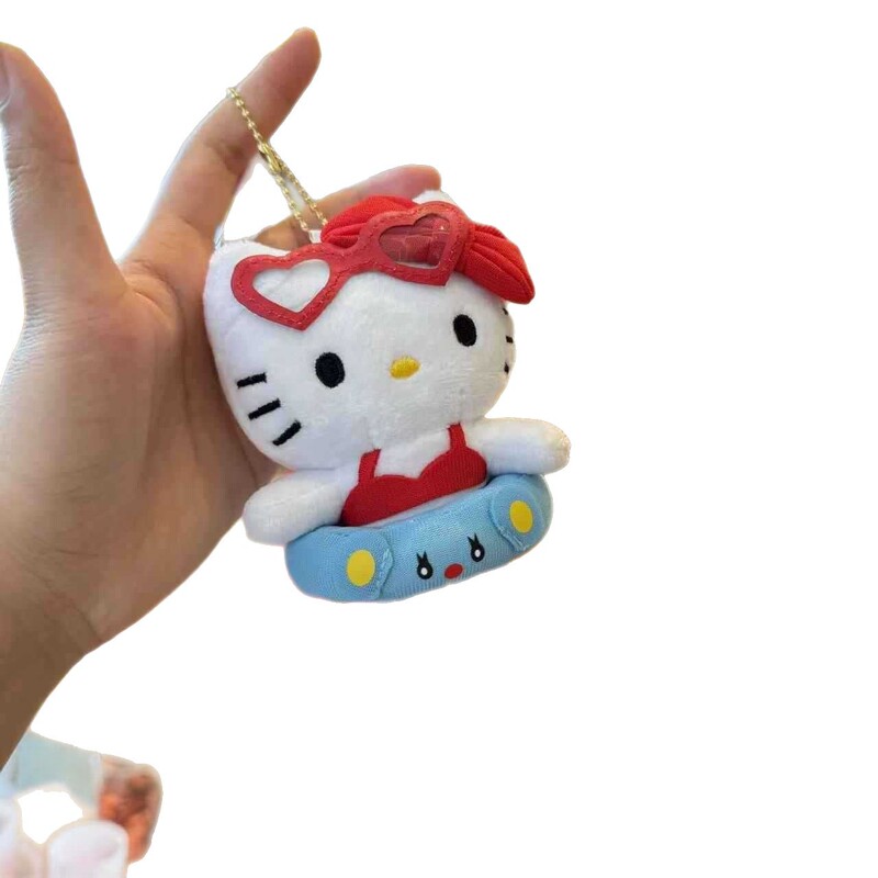 卡通游泳圈kitty挂件毛绒公仔可爱新款小玩偶书包挂饰钥匙扣送人|undefined