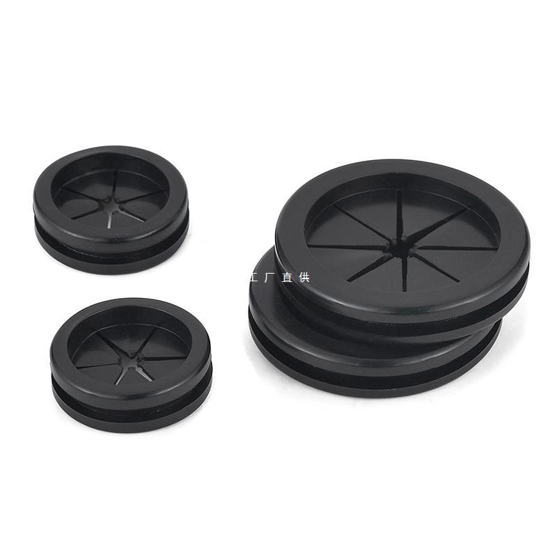 米字型免划双面护线圈出线环机箱橡胶圈配电箱密封防尘过线圈