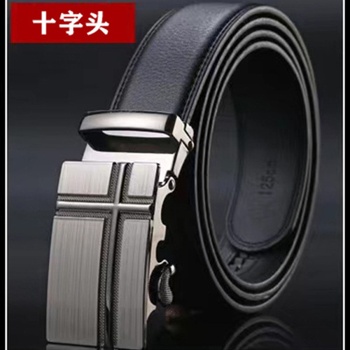 Men's belt automatic buckle for young and middle-aged people's trousers belt business versatile casual young people's belt brings a new trend