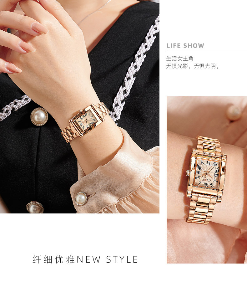 A2455 3310K ĐỒNG HỒ NỮ SHETDMA CHỐNG NƯỚC QUAI HỢP KIM MÁY PIN, MÁY THẠCH ANH ĐỒNG HỒ PHỤ KIỆN NỮ G06 SẢN PHẨM MỚI