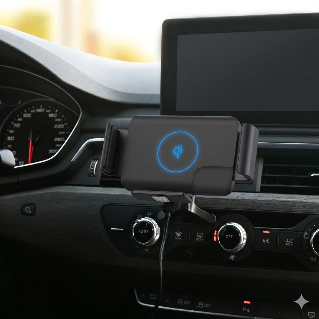 Cargador inalámbrico para coche con sensor automático, compatible con el soporte para teléfono plegable Samsung Z Fold6