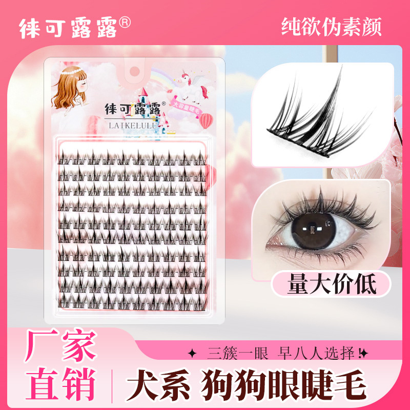 10 rows [glue-on style] dog eyes