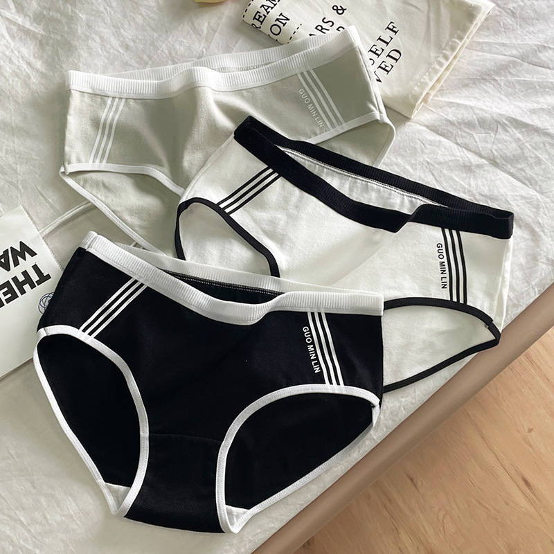 Underwear Women's Cotton Cotton Crotch Mid-waist Seamless Sexy Underwear Japanese Style Sports Style Girls' Short Triangle Pants Underwear Women's Cotton Cotton Crotch Mid-waist Seamless Sexy Underwear Japanese Style Sports Style Girls' Short Triangle Pants