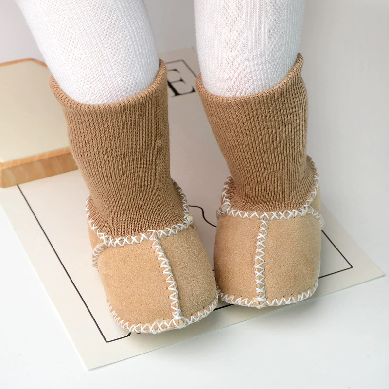 Детские ходунки детские носки зимние 0-12 месяцев детские ходунки утолщенные бархатные детские ботинки на мягкой подошве