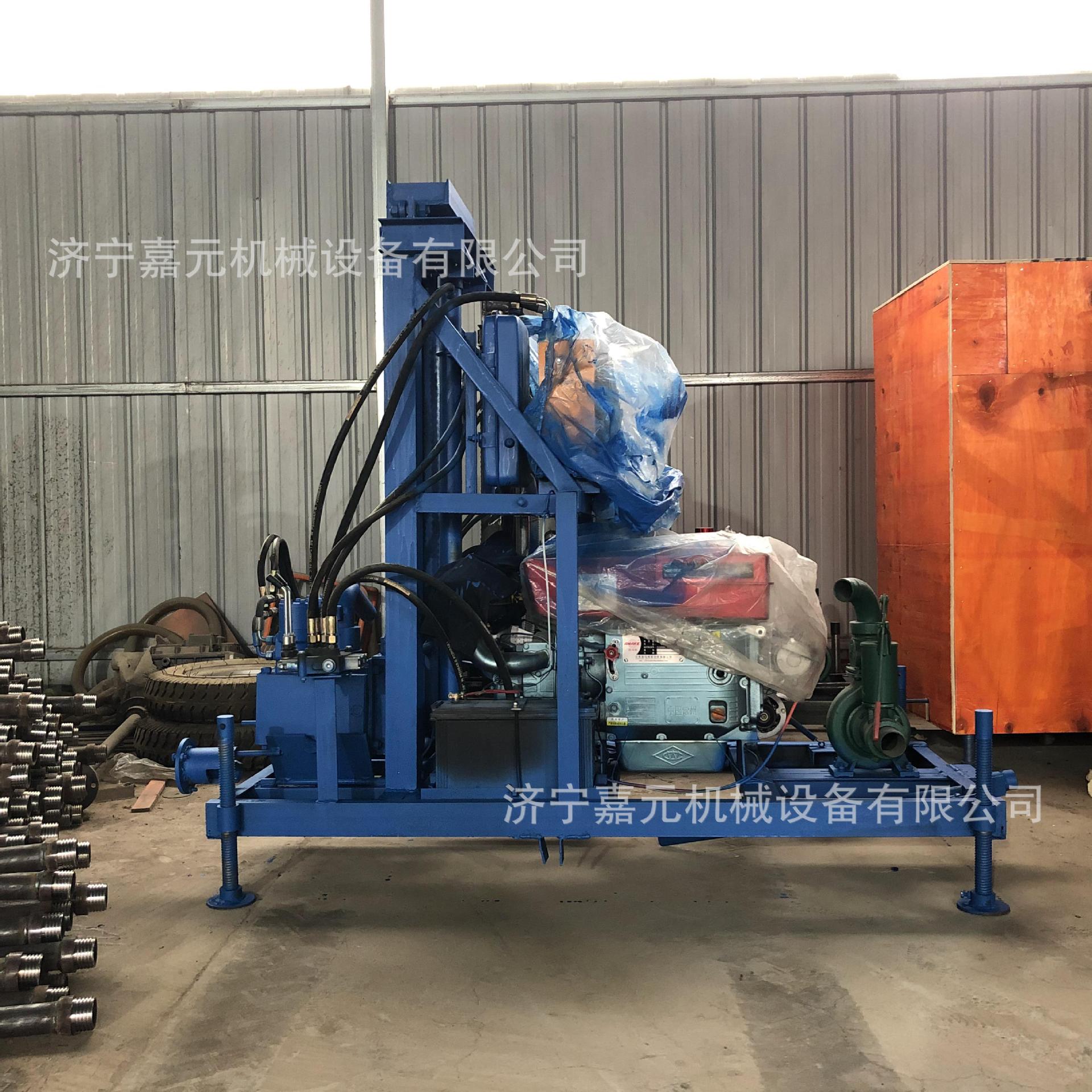 现货牵引式水井钻机 野外作业柴油液压钻井机 家用农田灌溉打井机