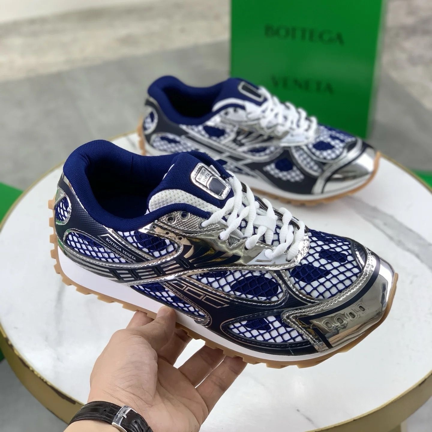 New Color Scheme. Original Bv Wang Yibo Same Style Shoes, Thick-Soled Dad Shoes, Casual Sports Shoes, Comfortable Blue Shoes, A-Gan