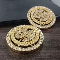 クロスボーダーの人気携帯ケースdiyアクセサリーの回転ドルのお金が繁栄しています。