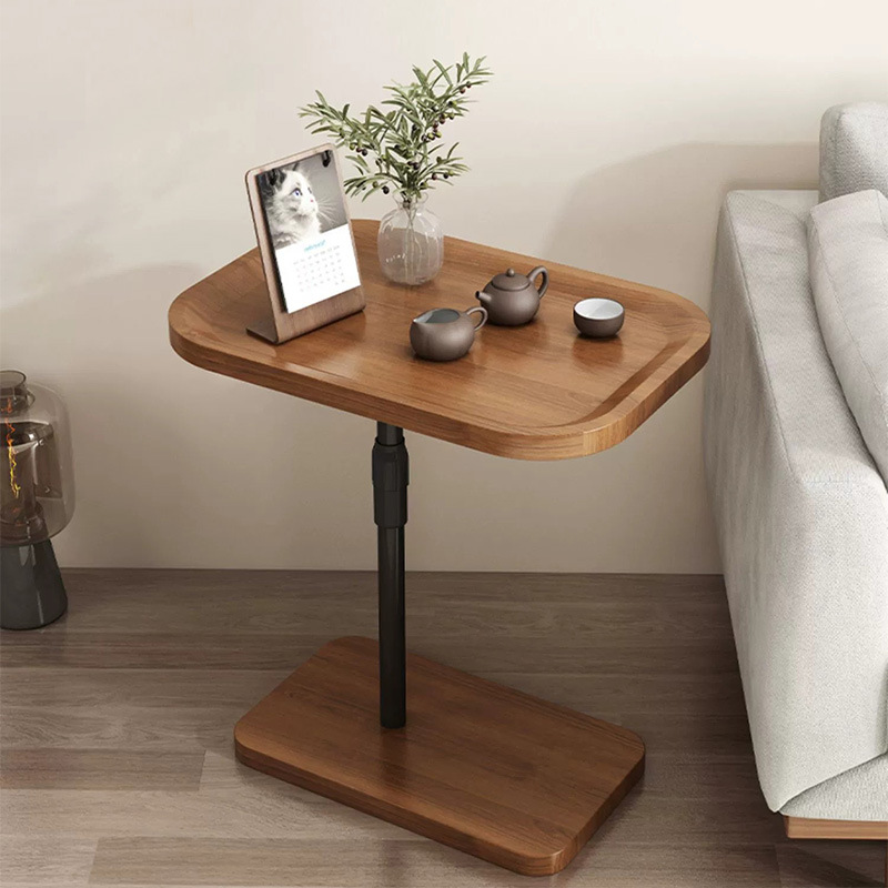Modern simple balcony tea table for small apartment living room that can be lifted up and down 2024 Internet celebrity light luxury side table