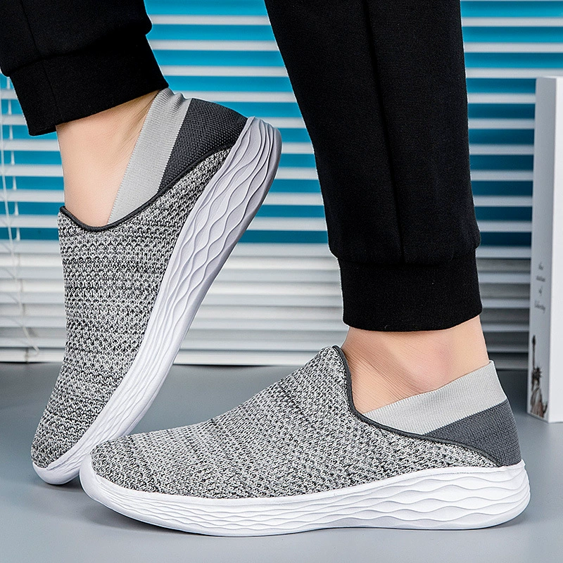 Летняя женская обувь больших размеров для внешней торговли, легкая и дышащая повседневная обувь в сетку для пар, сетчатая обувь, женские ленивые кроссовки