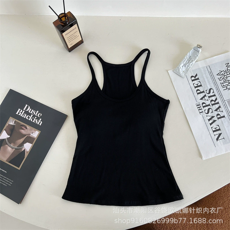 Базовая майка, белье как верхняя одежда, жилет, европейский стиль, Slim fit, без спинки